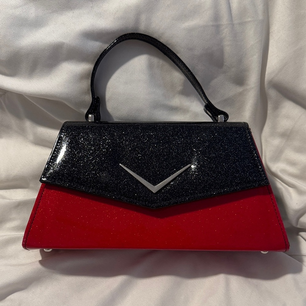 Chic Black and Red Women's Satchel